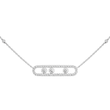 Collar Messika Oro Blanco Diamante Move Pavé