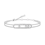 Pulsera Messika Oro Blanco Diamante Move Pavé