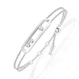 Pulsera Messika Move Classique Oro blanco y Diamantes | 03996-WG