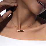 Collar Messika Oro Rosa y Diamante Move