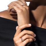 Anillo Messika Move Classique Grande Oro Rosa y Diamantes | 03998-PG