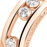 Anillo Messika Move Classique Grande Oro Rosa y Diamantes | 03998-PG