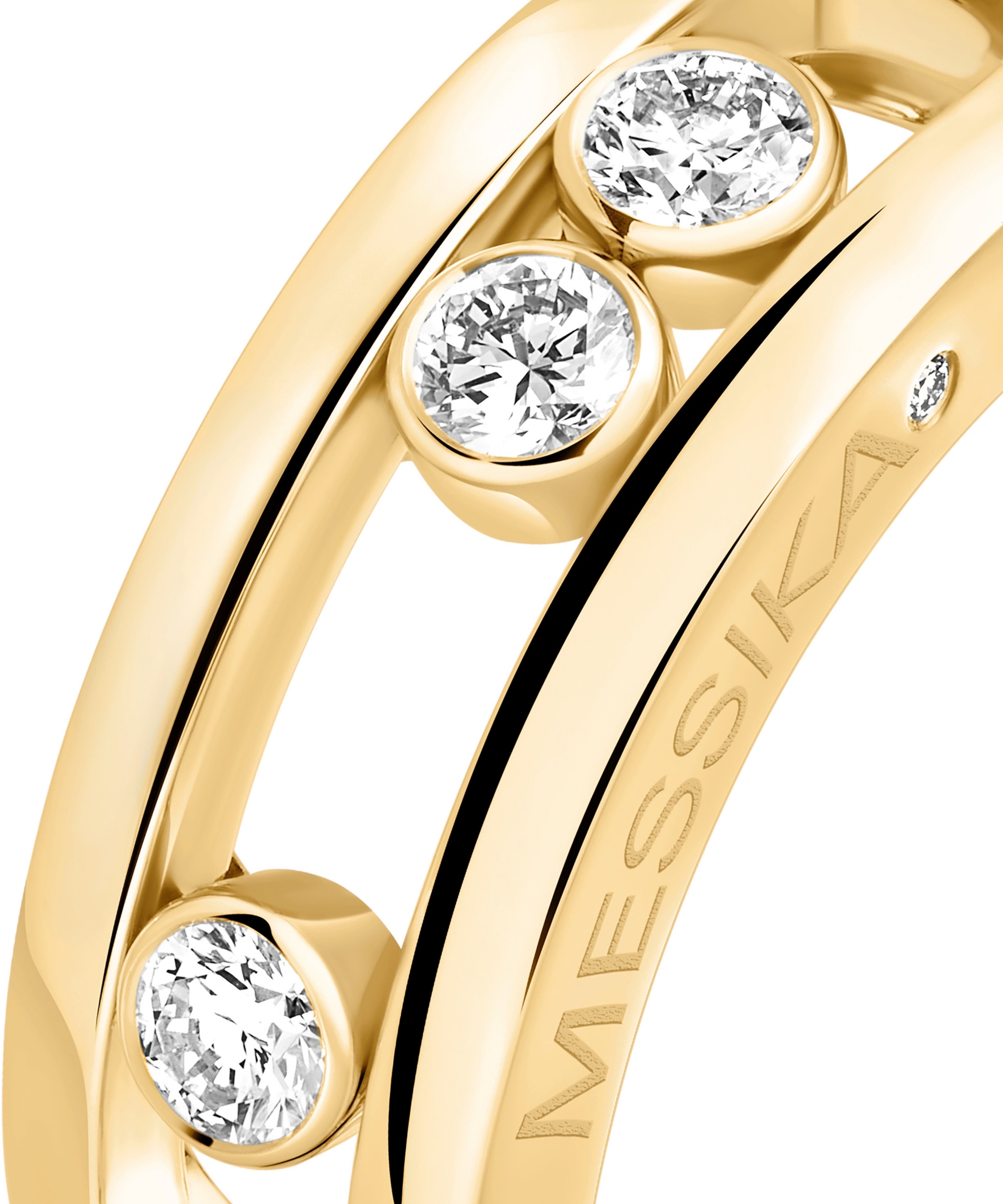 Anillo Messika Move Classique Grande Oro Amarillo y Diamantes | 03998-YG