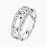 Anillo Messika Move Classique Oro Blanco Pavé