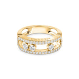 Anillo Messika Move Classique Grande Oro amarillo y Pavé de Diamantes | 04000-YG