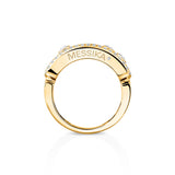 Anillo Messika Move Classique Grande Oro amarillo y Pavé de Diamantes | 04000-YG
