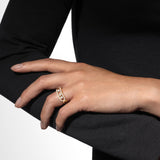 Anillo Messika Move Classique Grande Oro amarillo y Pavé de Diamantes | 04000-YG