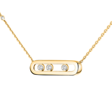 Collar Messika Baby Move Pavé Oro amarillo