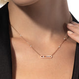 Collar Messika Move Classique Oro rosa y Diamantes | 04323-PG