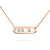 Collar Messika Move Classique Oro rosa y Diamantes | 04323-PG