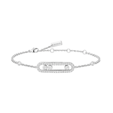 Pulsera Messika Baby Move Pavé Oro blanco