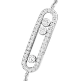 Pulsera Messika Baby Move Pavé Oro blanco