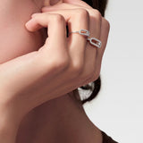 Anillo Messika Move Classique Oro blanco y Pavé de Diamantes | 04705-WG