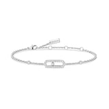 Pulsera Messika Move Classique Oro blanco y Pavé de Diamantes | 04706-WG