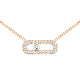Collar Messika Move Uno Oro Rosa y Pavé de Diamantes | 04708-PG