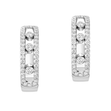 Pendientes de Aro Messika Move Pavé Oro blanco