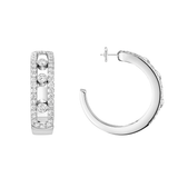 Pendientes de Aro Messika Move Pavé Oro blanco
