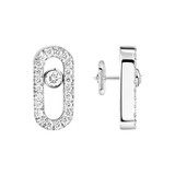 Pendientes Messika Move Uno Pavé Oro blanco