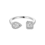 Anillo Messika My Twin Oro Blanco y Diamantes | 06471-WG