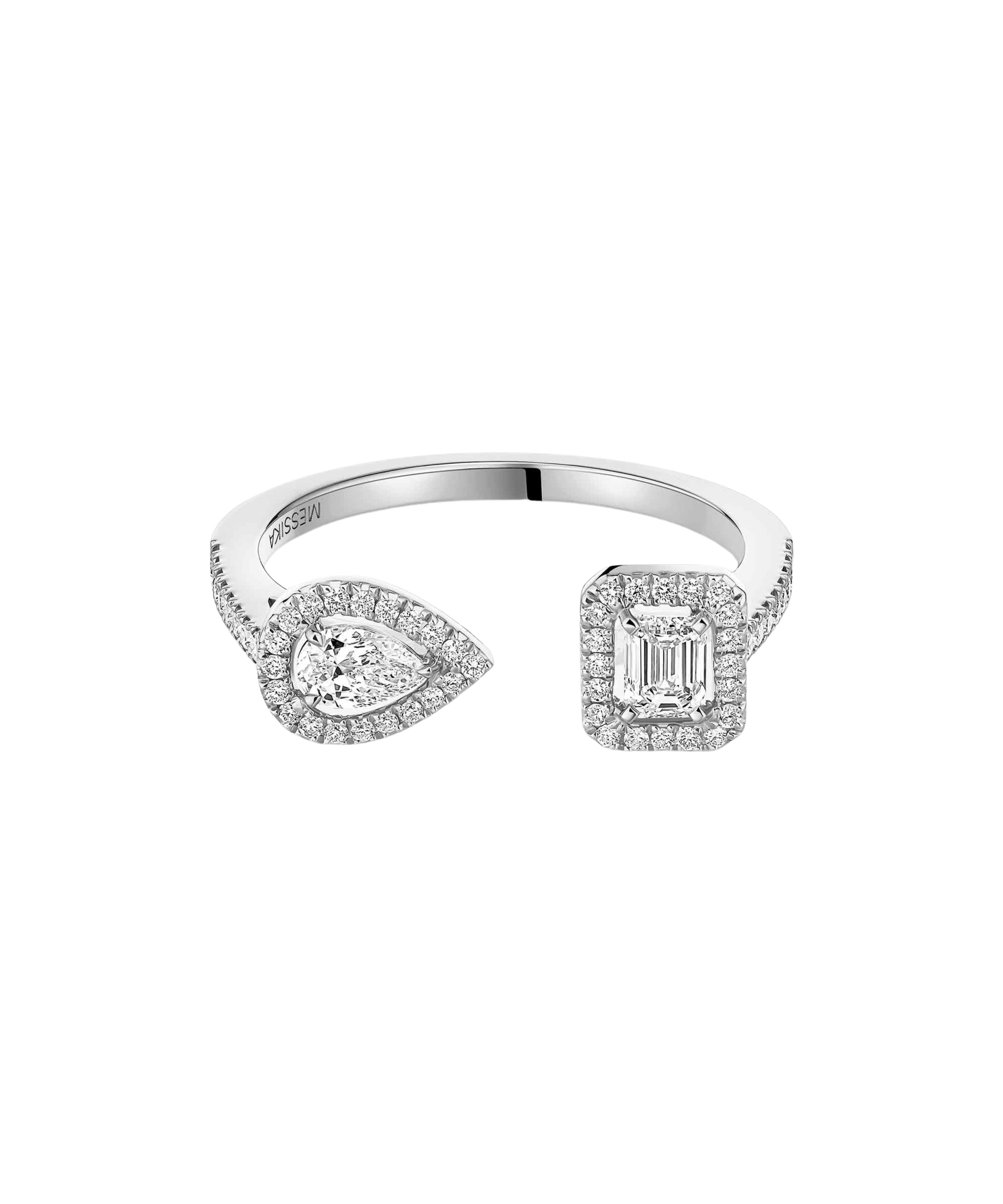 Anillo Messika My Twin Oro Blanco y Diamantes | 06471-WG