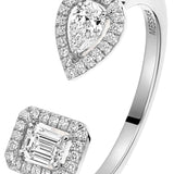 Anillo Messika My Twin Oro Blanco y Diamantes | 06471-WG
