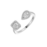 Anillo Messika My Twin Oro Blanco y Diamantes | 06471-WG