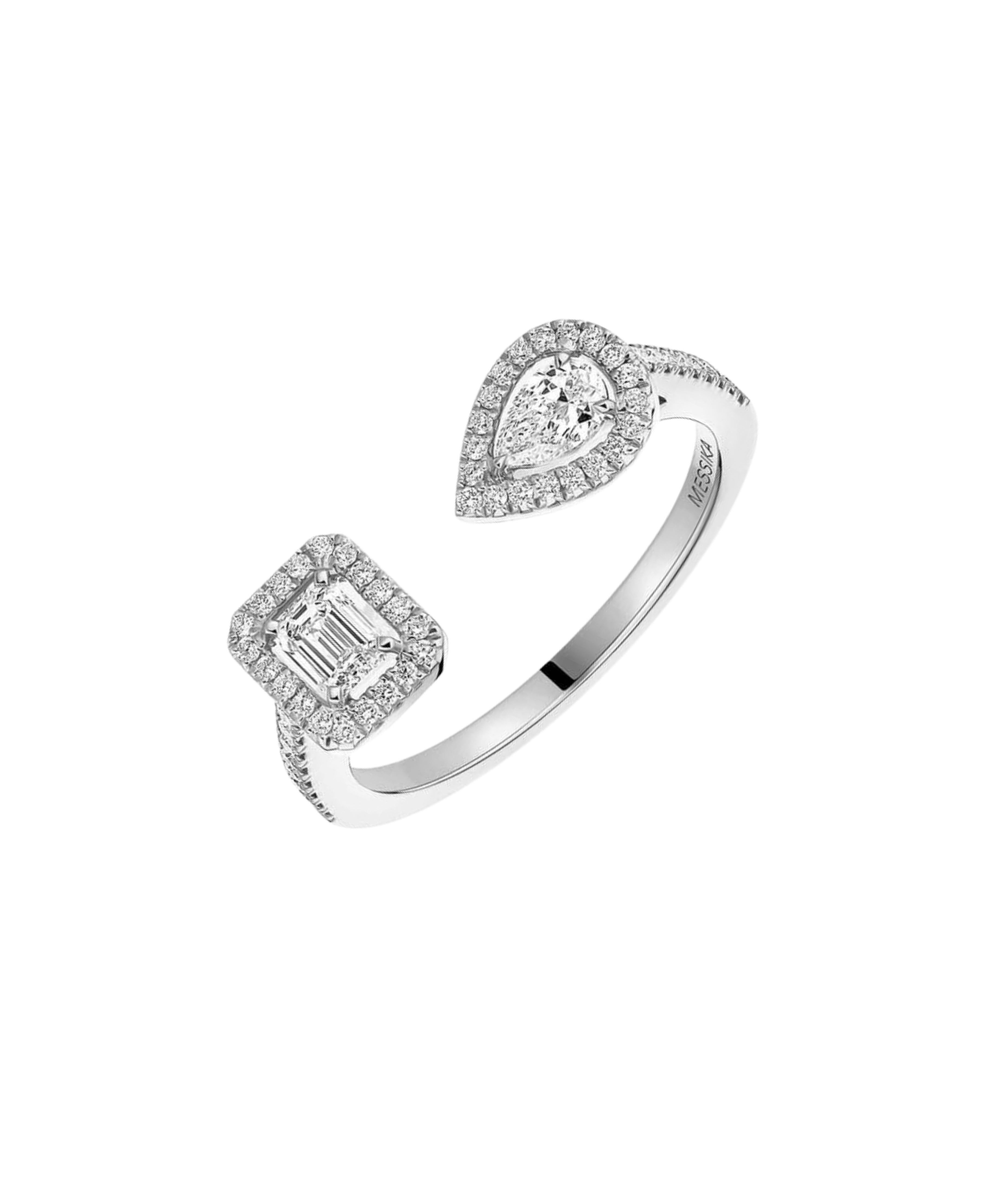 Anillo Messika My Twin Oro Blanco y Diamantes | 06471-WG