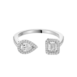 Anillo Messika My Twin Toi et Moi Oro blanco