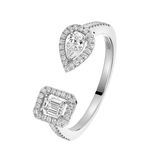 Anillo Messika My Twin Toi et Moi Oro blanco