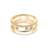 Anillo Messika Move Romane Pequeño Oro amarillo y Semipavé de Diamantes | 06516-YG