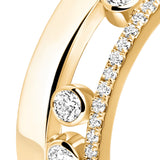 Anillo Messika Move Romane Pequeño Oro amarillo y Semipavé de Diamantes | 06516-YG