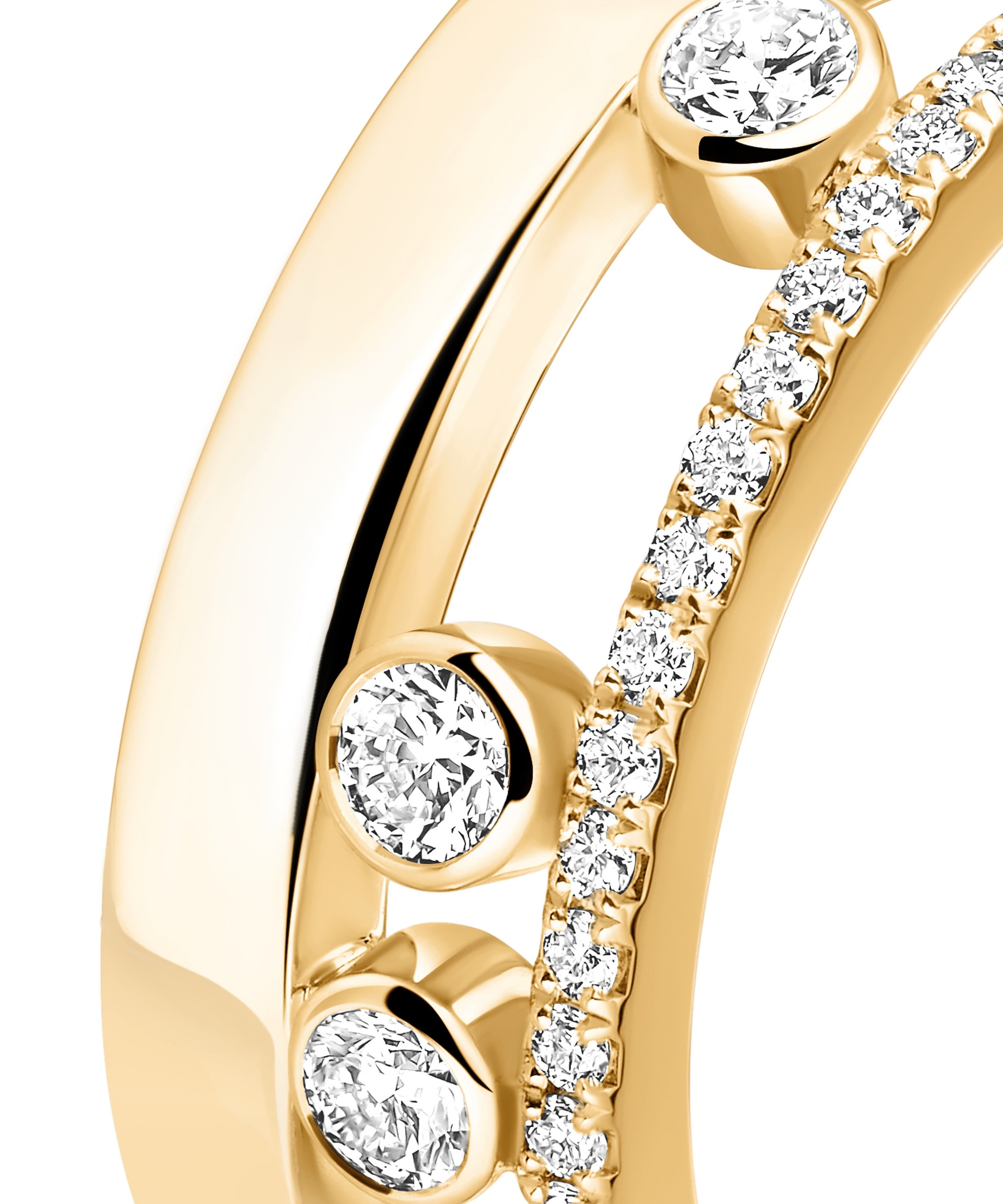 Anillo Messika Move Romane Pequeño Oro amarillo y Semipavé de Diamantes | 06516-YG