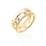Anillo Messika Move Romane Pequeño Oro amarillo y Semipavé de Diamantes | 06516-YG