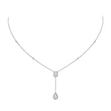 Collar corbata Messika My Twin Oro blanco y Diamantes | 06693-WG