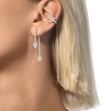 Pendientes Asimétricos Messika My Twin Oro blanco y Diamantes | 07224-WG