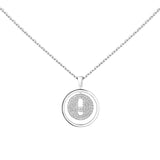 Collar Messika Lucky Move Oro blanco y Pavé de Diamantes | 07397-WG