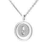 Collar Messika Lucky Move Oro blanco y Pavé de Diamantes | 07397-WG