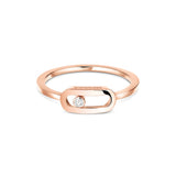 Anillo Messika Move Uno Pequeño Oro rosa y Diamantes | 10055-PG