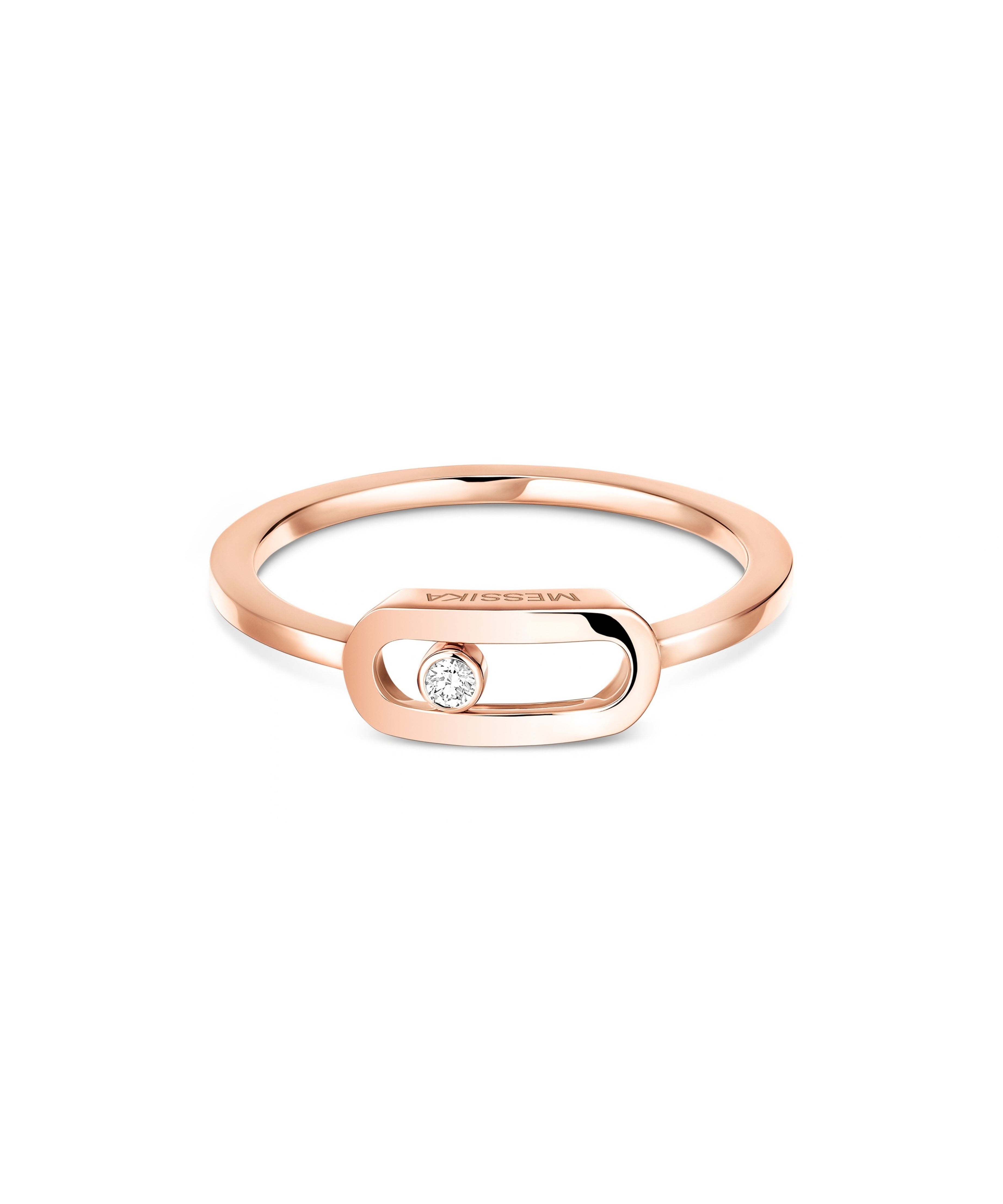 Anillo Messika Move Uno Pequeño Oro rosa y Diamantes | 10055-PG