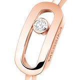 Anillo Messika Move Uno Pequeño Oro rosa y Diamantes | 10055-PG