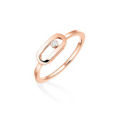 Anillo Messika Move Uno Pequeño Oro rosa y Diamantes | 10055-PG