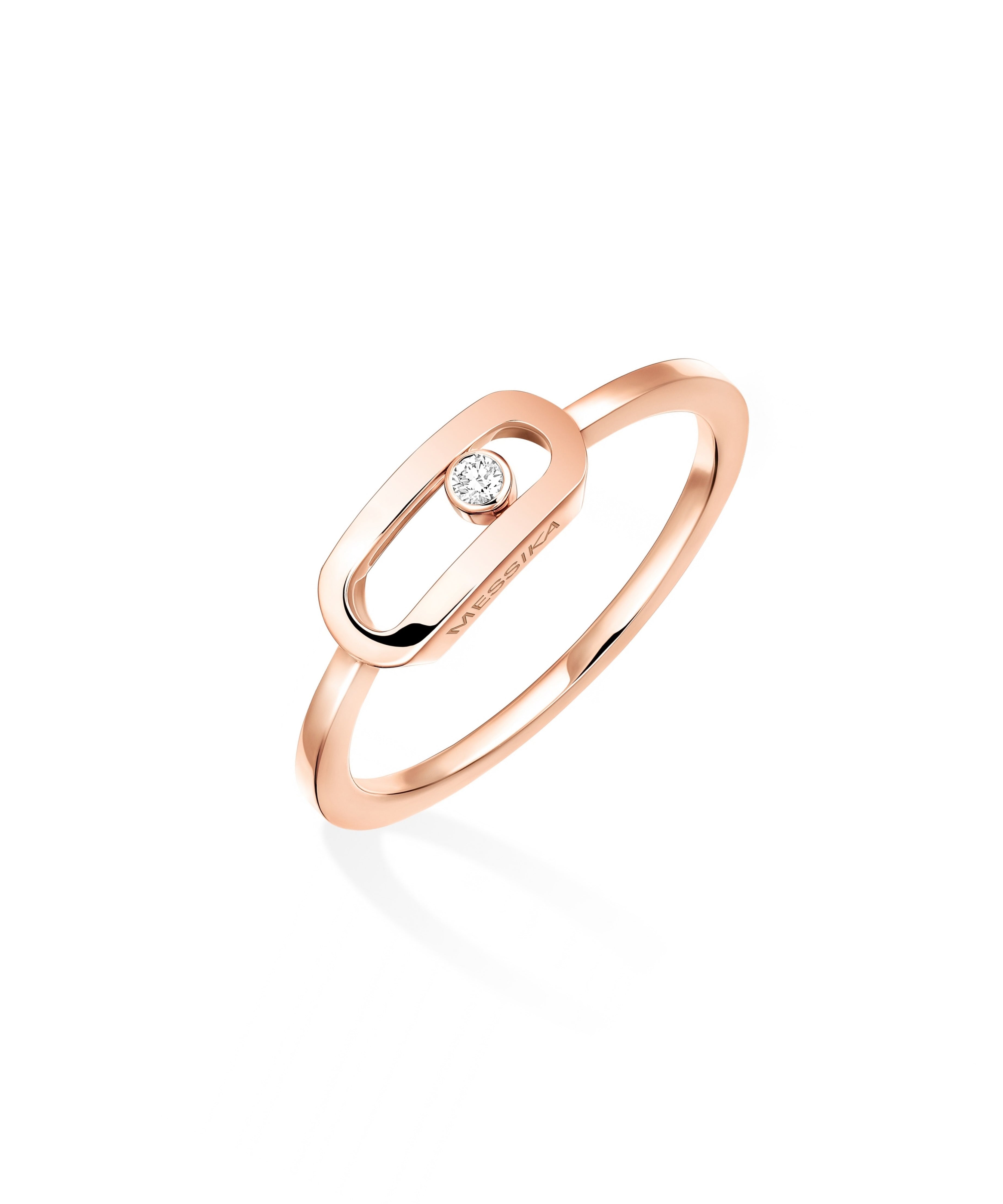 Anillo Messika Move Uno Pequeño Oro rosa y Diamantes | 10055-PG