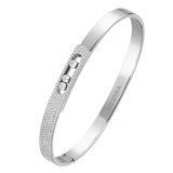 Pulsera Bangle Messika Move Noa Oro blanco Pavé