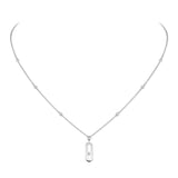 Collar Messika Move Classique Oro blanco y Diamantes | 10111-WG