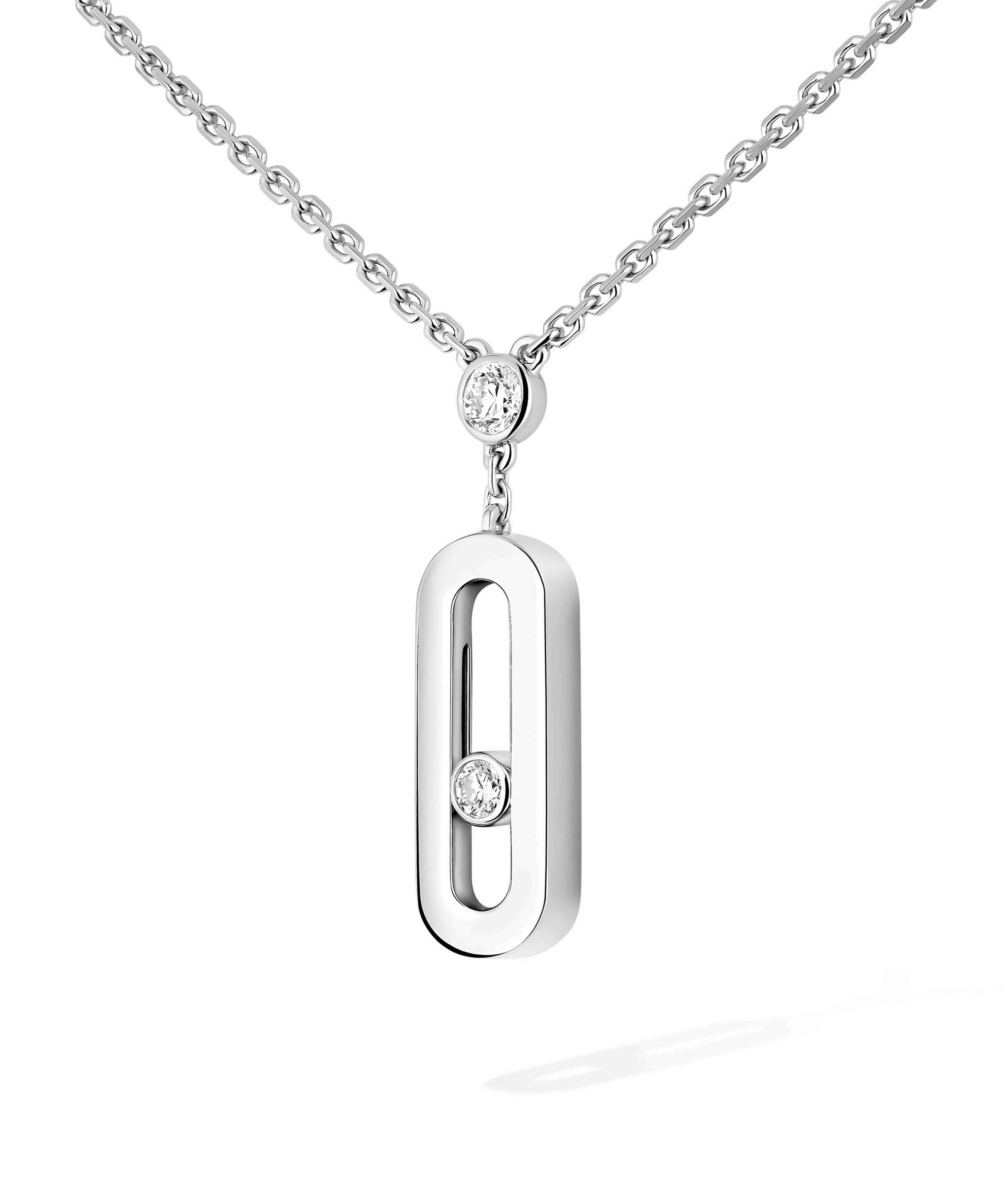 Collar Messika Move Uno Oro blanco y Diamantes | 10111-WG