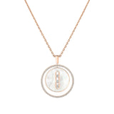Collar Messika Lucky Move Mediano Oro rosa Nácar y Diamantes | 10834-PG