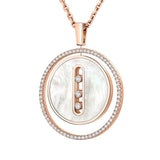 Collar Messika Lucky Move Mediano Oro rosa Nácar y Diamantes | 10834-PG