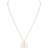 Collar Messika Lucky Move Mediano Oro rosa Nácar y Diamantes | 10834-PG