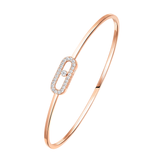 Pulsera Flexible Messika Move Uno Pavé Oro Rosa