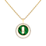 Collar Messika Lucky Move Oro amarillo Malaquita y Diamantes | 11585-YG